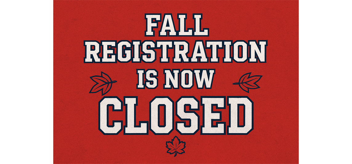 2025 Fall Registration is CLOSED