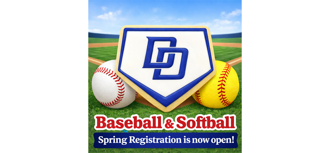 Spring 2026 Baseball & Softball Registration NOW OPEN!