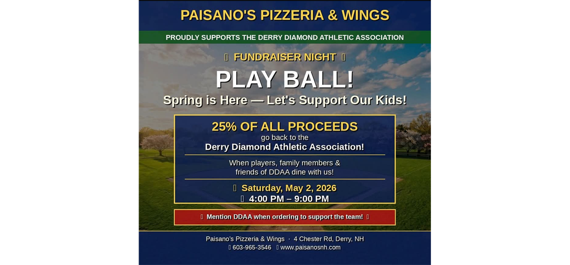 Paisano's Pizzeria DDAA Fundraiser 
