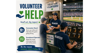 It's Time to sign up for your 2026 Volunteer slots!